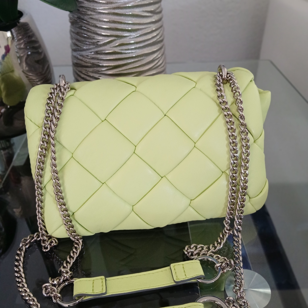 a new day Lime Quilted Crossbody Bag